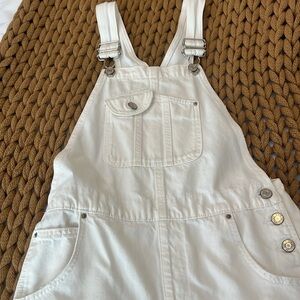 Zara Off-White Overalls